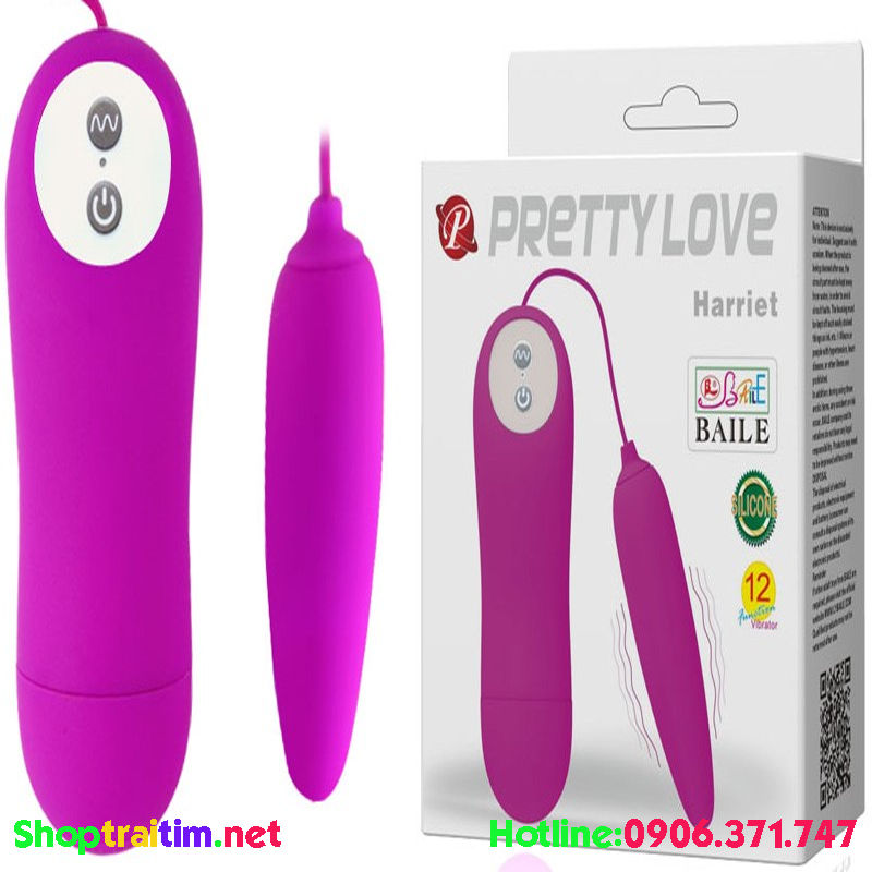 TRỨNG RUNG PRETTYLOVE HARRIET 1 TRỨNG 12 CHẾ ĐỘ SIÊU RUNG