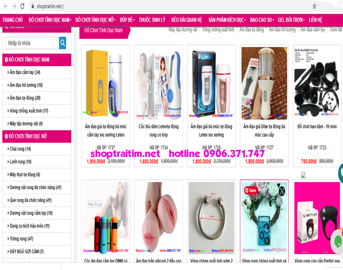 Đồ chơi tình dục nam -siu sướng quận 1