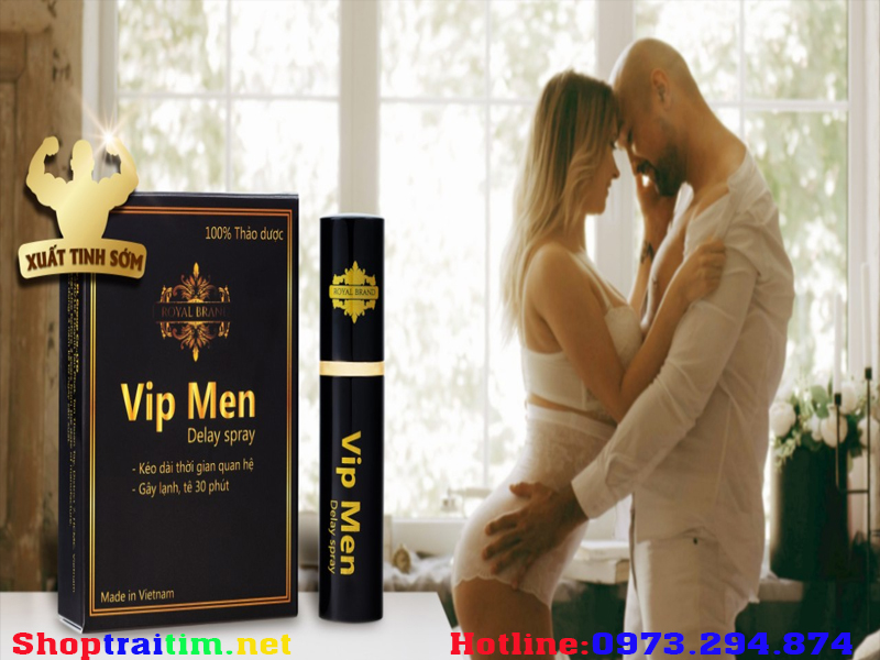 Xịt kéo dài quan hệ Vip Men Delay Spray mới