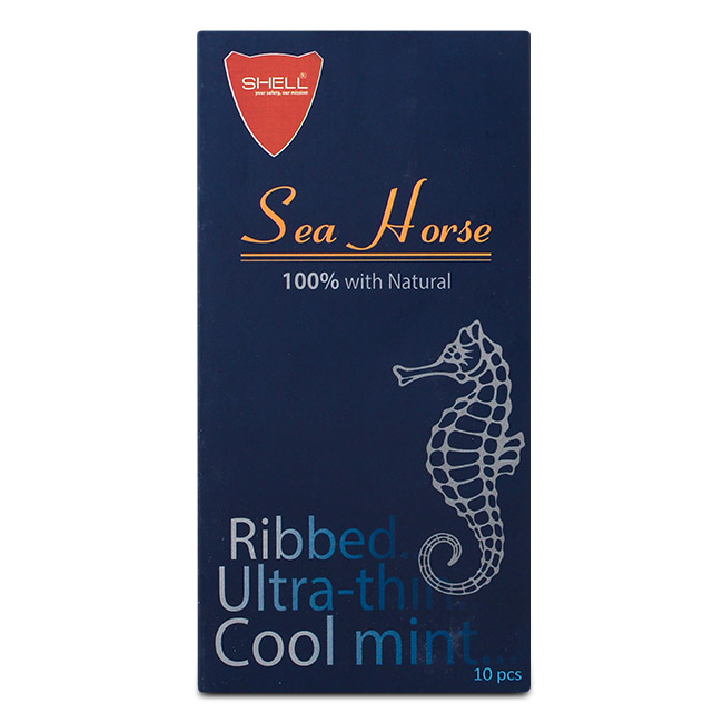 Phân phối 5Hộp  Bao Cao Su Có Gân Shell Sea Horse
